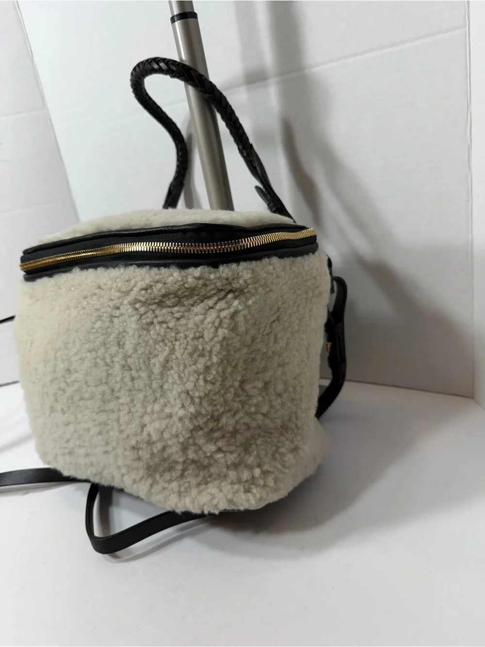 NWT Mini Rough Night Crossbody in with Shearling by Kempton & Co. $450 - Picture 2 of 6